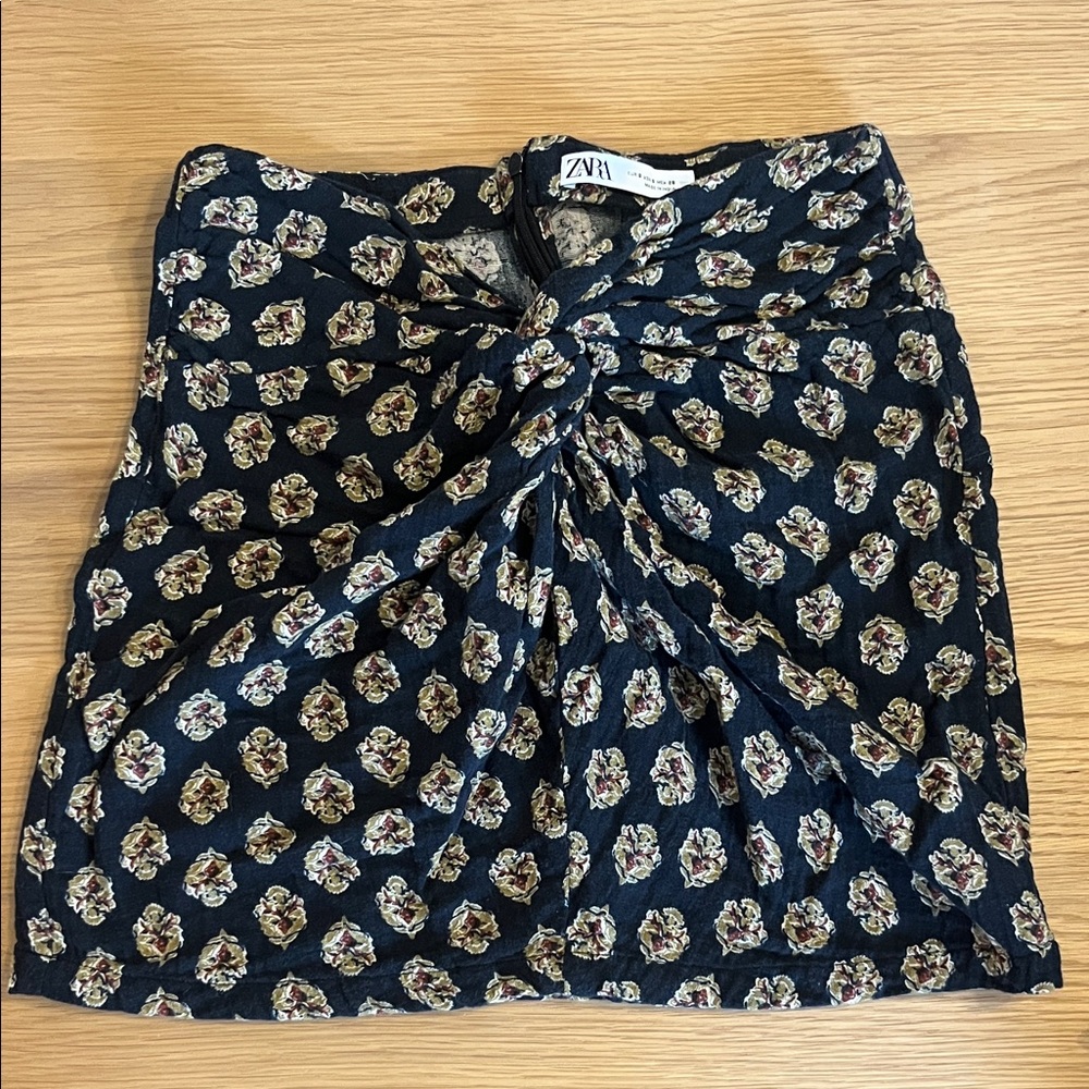 ZARA cotton mini skirt